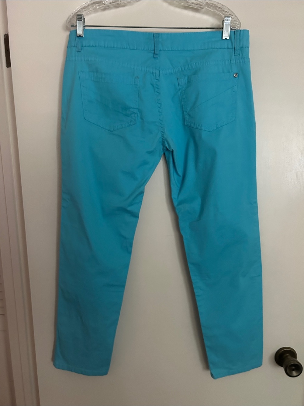 Crystal Vogue Turquoise Blue Pants Womens Sz 11 - Picture 7 of 16
